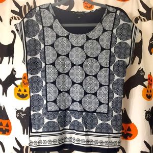 The Limited navy blue shirt/blouse